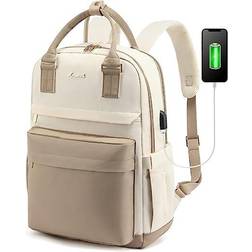 Lovevook Laptop Backpack 15.6" - Khaki/Pinkish Beige