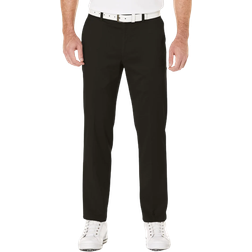 PGA tour Men's Performance Flat Front Pant - Black
