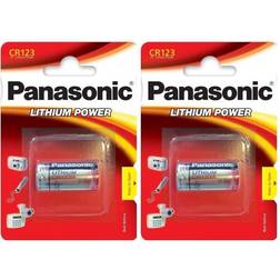 Panasonic 2 Pack Cr123A Cr123 Dl123 3V Photo Lithium Camera Battery