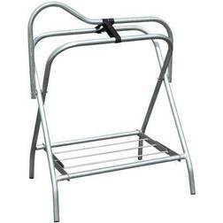 Folding Saddle Stand Deluxe Silver