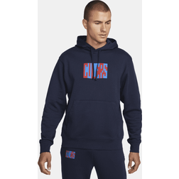 Nike Men's Blue Barcelona Fleece Pullover Hoodie