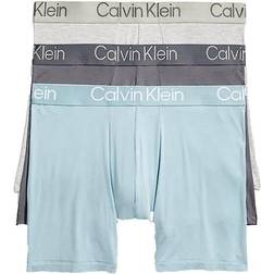 Calvin Klein Ultra-Soft Modern Boxer 3-pack - Tourmaline/Grey Heather/Sleek Grey