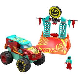 Mattel MEGA Hot Wheels Monster Trucks Demo Derby Extreme-Stunt Set, Konstruktionsspielzeug