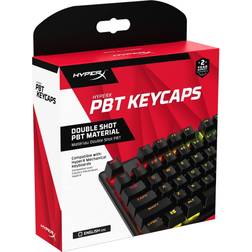 HyperX PBT Keycaps – Full Key Set, Double Shot PBT Material, English (US) Layout, 104, Black