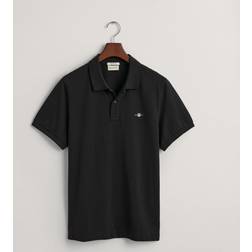 Gant Men's Regular Fit Shield Piqué Polo Shirt Black