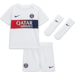 Nike Paris Saint-Germain 2023/24 Away Baby/Toddler Dri-FIT 3-Piece Kit White