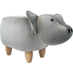Critter Sitters 15-In. Seat Pig Animal Shape Ottoman