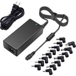 outtag ultra-slim 65w ac universal laptop charger power adapter 15v 16v 18.5v 19v 19.5v 20v replacement for hp dell lenovo acer