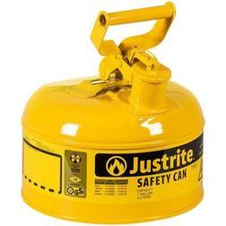 Justrite 1 Gallon Type I Yellow Steel Diesel Safety Can