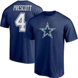 Fanatics Men's Dak Prescott Navy Dallas Cowboys Player Icon Name & Number T-Shirt