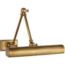 Cabinet Maker 12" Double Library Light Hand-Rubbed Antique Brass