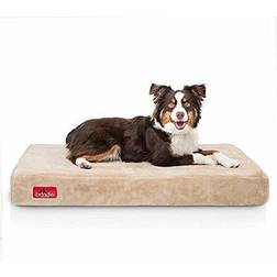 Brindle Plush Orthopedic Pillow Cat & Dog Bed w/Removable