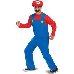 Disguise Nerdiges Super Mario Lizenzkostüm für Herren bunt