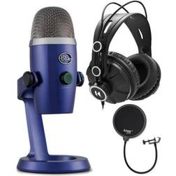 Blue Microphones Yeti Nano USB Vivid with and Knox Gear Pop Filter