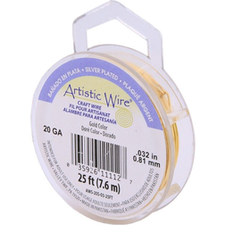 20 gauge gold tarnish resistant artistic wire silver plated wire 25ft