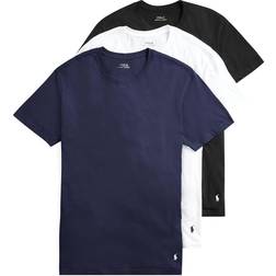 Polo Ralph Lauren Classic Fit Cotton Wicking Crew T-Shirt 3-Pack Black