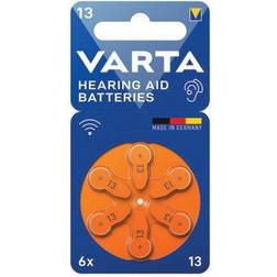 Varta Hearing Aid Batteries 13 Pack of 6 24606101416