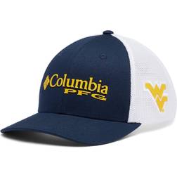 Columbia Youth Navy West Virginia Mountaineers PFG Snapback Hat