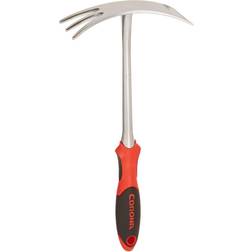 Corona Ergogrip hoe/cultivator dual head, with a 2 1/2-inch wide blade plus three tines
