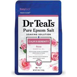 Dr Teal's Pure Epsom Salt Soak, Calm & Serenity with Rose Essential Oil Protein