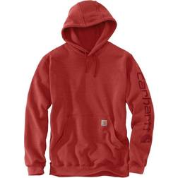 Carhartt Men's Loose Fit Midweight Logo Sleeve Graphic Hoodie - Chili Pepper Heather