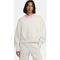 Nike Sportswear Phoenix Fleece überextragroßes Rundhals-Sweatshirt für Damen Braun
