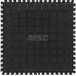 M A Matting Hog Heaven III Comfort 18" x 18" Black Anti-Fatigue Center Tile 447101100