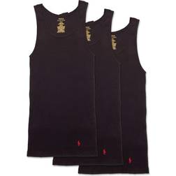 Polo Ralph Lauren Pack Ribbed Undershirt Black