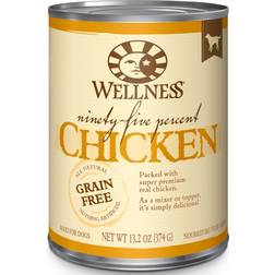 Wellness 95% Chicken Natural Wet Grain Free Canned Dog 13.2-Ounce Can