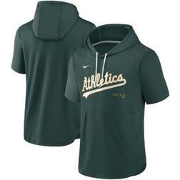 Nike Men's Oakland Athletics Green Springer Short Sleeve Hoodie