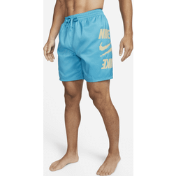Nike Men's 7" Volley Shorts in Blue, NESSD514-480 Blue