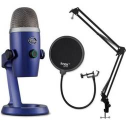 Blue Microphones yeti nano usb vivid with knox gear boom arm and pop filter