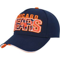 Outerstuff Youth Navy Chicago Bears On Trend Precurved A-Frame Snapback Hat
