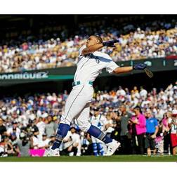 Julio Rodriguez Seattle Mariners Unsigned Follows Through at Bat in the T-Mobile Home Run Derby Photograph