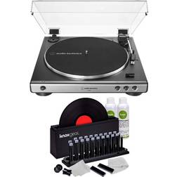 Audio-Technica AT-LP60X Belt-Drive Stereo Turntable Gunmetal with Cleaner Kit