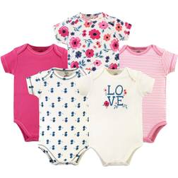 Touched By Nature Organic Cotton Bodysuit 5-pack- Garden Floral
