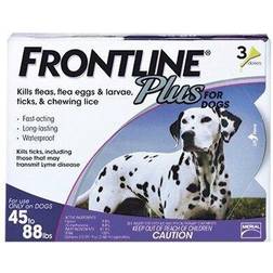 Frontline Plus Flea and Tick Treatment for Large Dogs Up to 45 to 88 lb