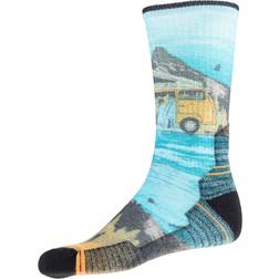Smartwool Hike Light Cushion Great Excursion Print Crew Sock Multi Color