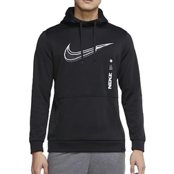Nike Men's Pullover Therma Fit Lined Hoodie - Black