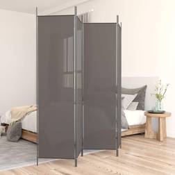 vidaXL Anthracite, 200 Fabric Privacy Screen Paravent Room Divider