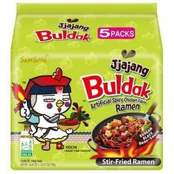Samyang Buldak Chicken Stir Fried Ramen Korean, Spicy, 4.94