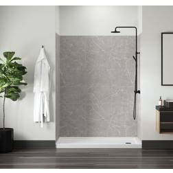 Miseno MSW786036 Readyset 78" X 60" X 36" Five Panel Alcove Shower Wall Kit Pietra Showers Shower Walls Panel Pietra