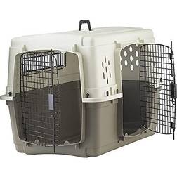 Miller Manufacturing Company Portable Hard Sided Pet Travel Crate Carrier Kennel