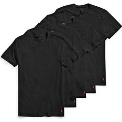 Polo Ralph Lauren Cotton Classic Crews T-shirt 5-pack - Black
