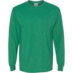 Fruit of the Loom Heavy Cotton HD Long-Sleeve T-shirt - Heather Green