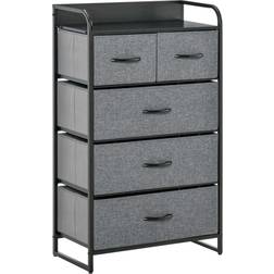 Homcom 5-Drawer Dresser Storage Cabinet