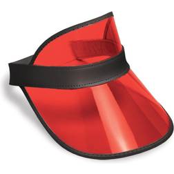 Beistle Clear Red Plastic Dealer's Visor Party Accessory 1 count