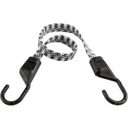 Keeper 24 in. Gray/White Ultra Bungee Cord with Hooks, Red