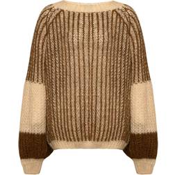 Noella Liana Knit Sweater Beige/brown