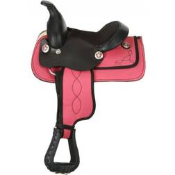 King Series Mini Synthetic Saddle 8inch - Pink